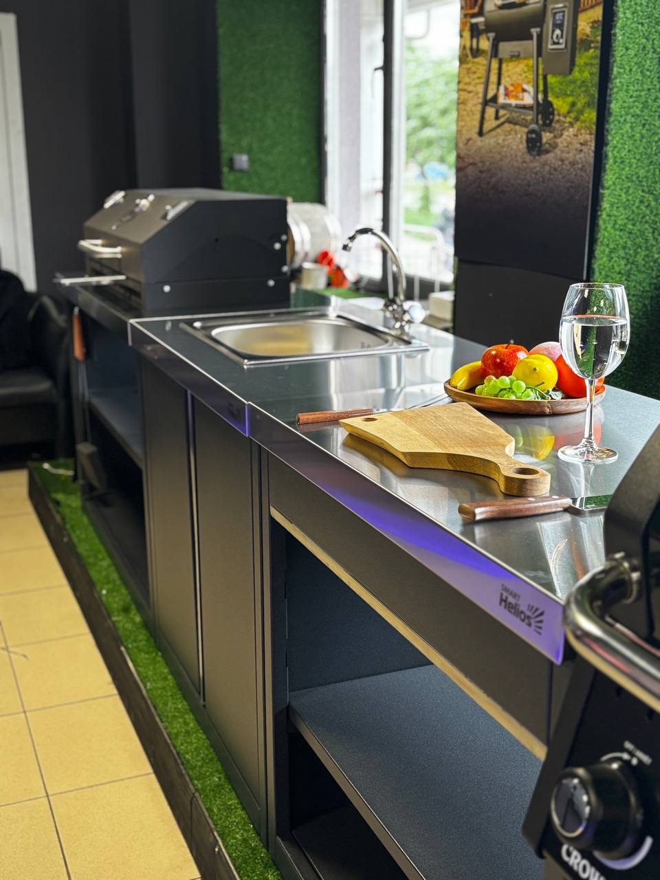 Модуль уличной кухни SMART-900 Печь под казан (HS-KU02-P900) Helios