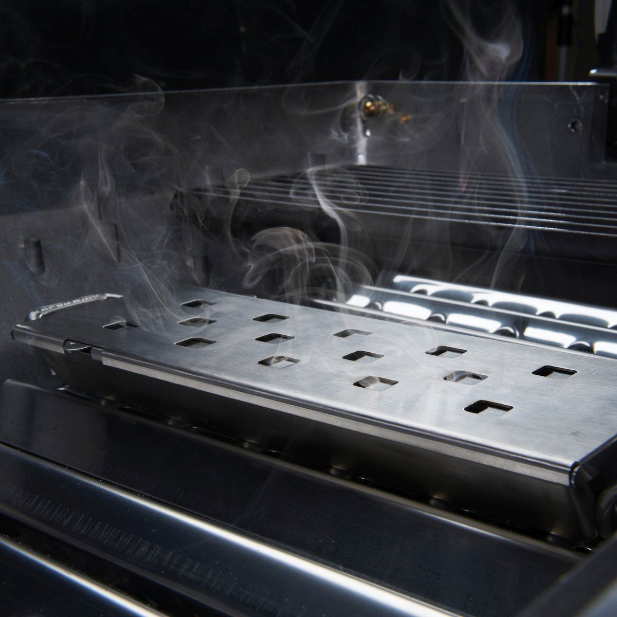 Ящик для копчения с задвижкой и двумя отделениями 60190