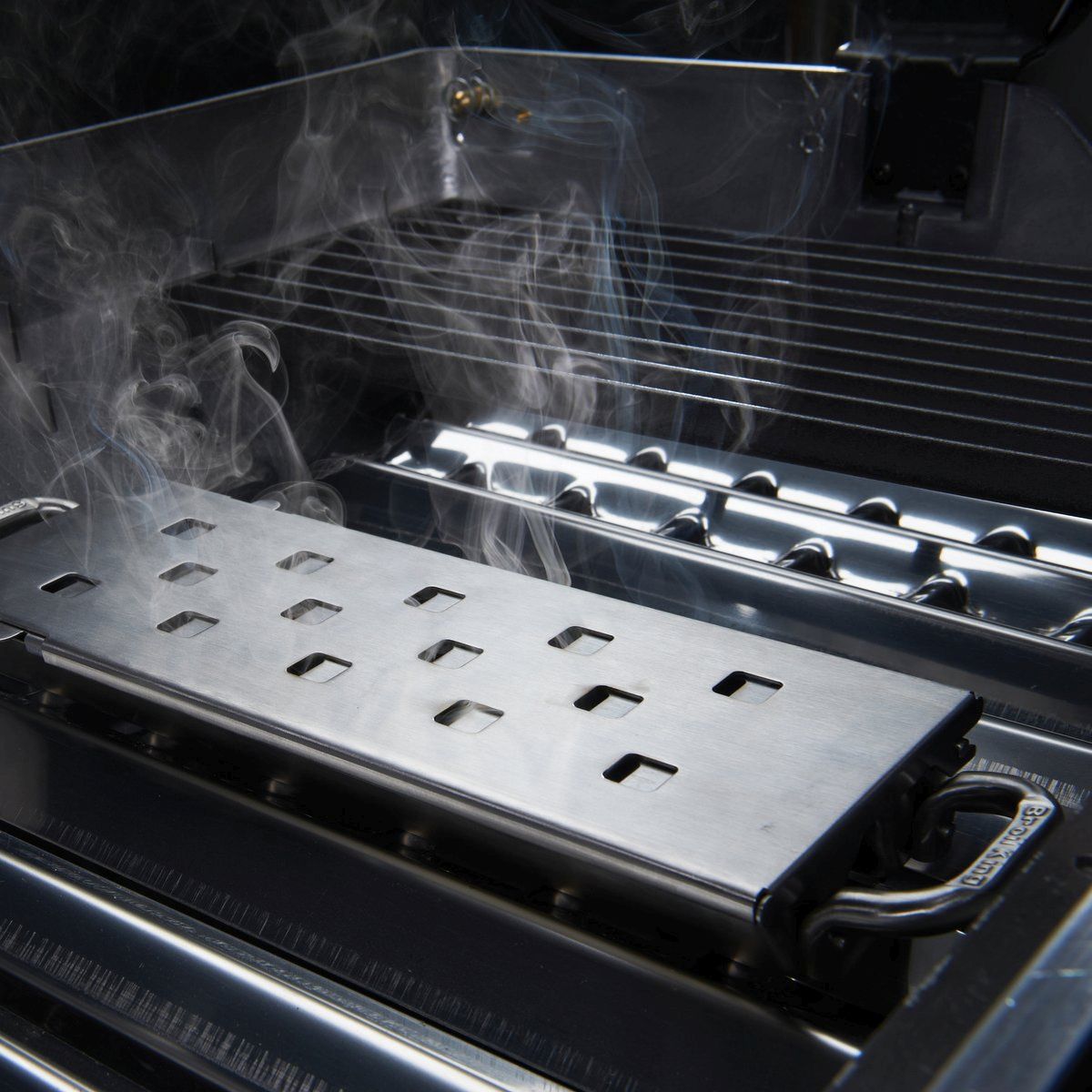 Ящик для копчения с задвижкой и двумя отделениями 60190