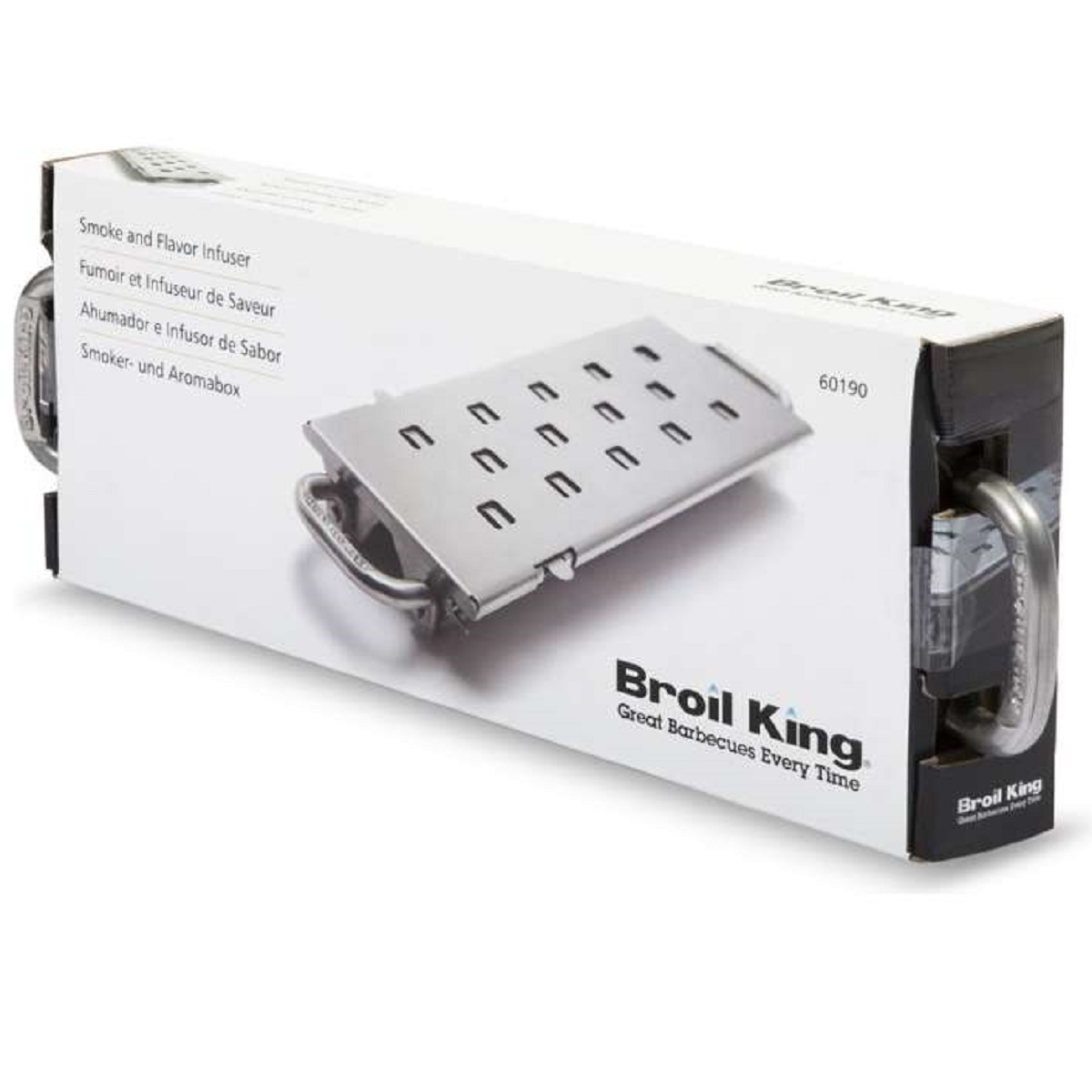 Ящик для копчения с задвижкой и двумя отделениями 60190