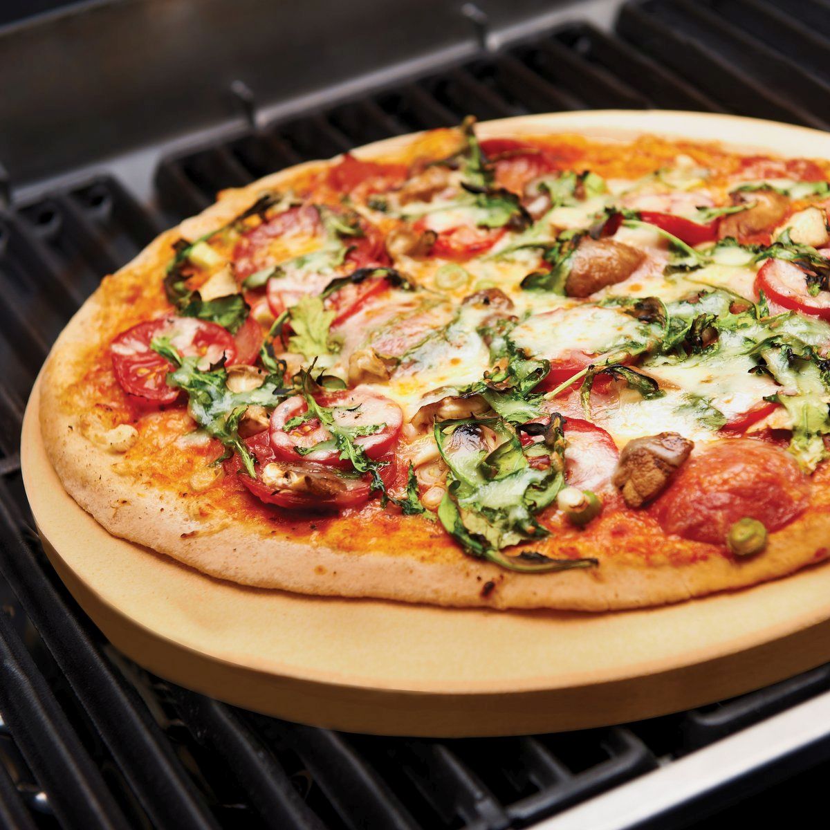 Толстый камень для пиццы, диаметр 38см 69814