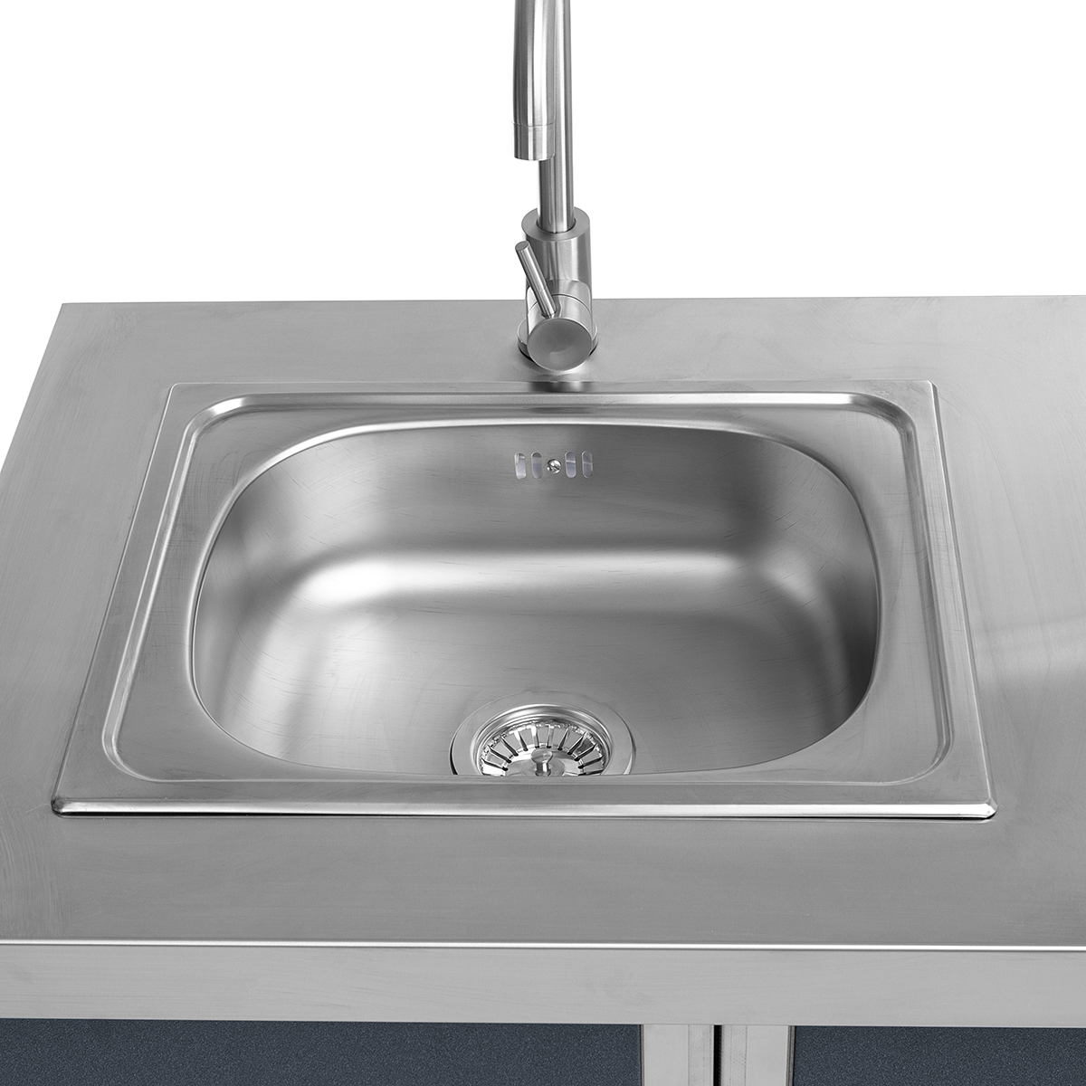 Модуль уличной кухни SMART-900 Шкаф с мойкой (HS-KU01-SHM900) Helios