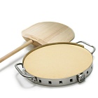 Набор для приготовления пиццы (лопатка, камень на подставке) 69816